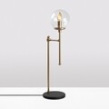 Lampa de masa, Step - 13070, Fulgor, 18 x 24 x 66 cm, 1 x E14, 40W, auriu