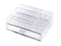Organizator pentru cosmetice Compactor, 11 compartimente, transparent
