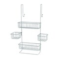 Organizator suspendat pentru cabina de dus Metalo, iDesign, 27x21x58 cm, otel