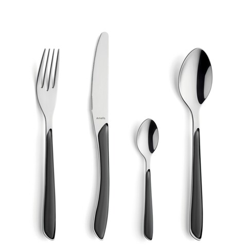 Set tacamuri 24 piese, Amefa, Eclat Matt, inox, gri AMEFA