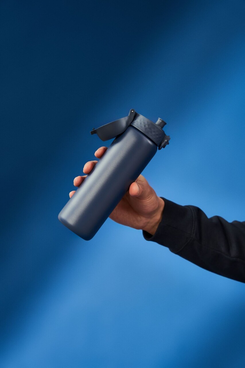 Sticla apa Slim, inox, 500ml, Ash Navy - Ion8 - imagine 5