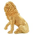 Figurina /sculptura decorativa Lion Shant, Mauro Ferretti, 45x29x55 cm, polirasina, auriu