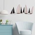 Decoratiune de perete, Ocean, metal, lucrat manual, 117 x 52 cm, multicolor