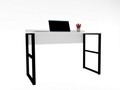 Birou, Puqa Design, Kayra, 120x75x60 cm, PAL, Alb/Negru
