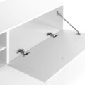 Mobilier living, 4 piese, Shine, 230 x 40 x 190 cm, PAL/MDF, alb lucios