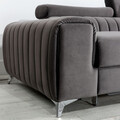 Coltar extensibil dreapta 3 locuri ELTAP, RT-04LO, Grayson, 278x205x92 cm, lemn/poliester, gri