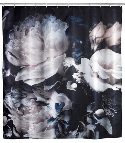 Poza Perdea de dus anti-mucegai, Wenko, Peony, 180 x 200 cm, poliester, multicolor