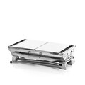 Gratar pliabil din otel inoxidabil pentru carbune ExelQ, InnovaGoods, 81 x 33 x 73 cm