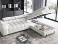 Coltar extensibil dreapta 5 locuri ELTAP, RT-01ROY, Ferucce, 276x200x93 cm, lemn/poliester, alb