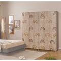 Dulap pentru haine, Vella, Loni 4 -912, 180x192x52 cm, PAL, Sonomo