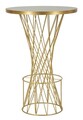 Masa de bar Tower, Mauro Ferretti, 70x103 cm, fier/sticla, auriu/negru