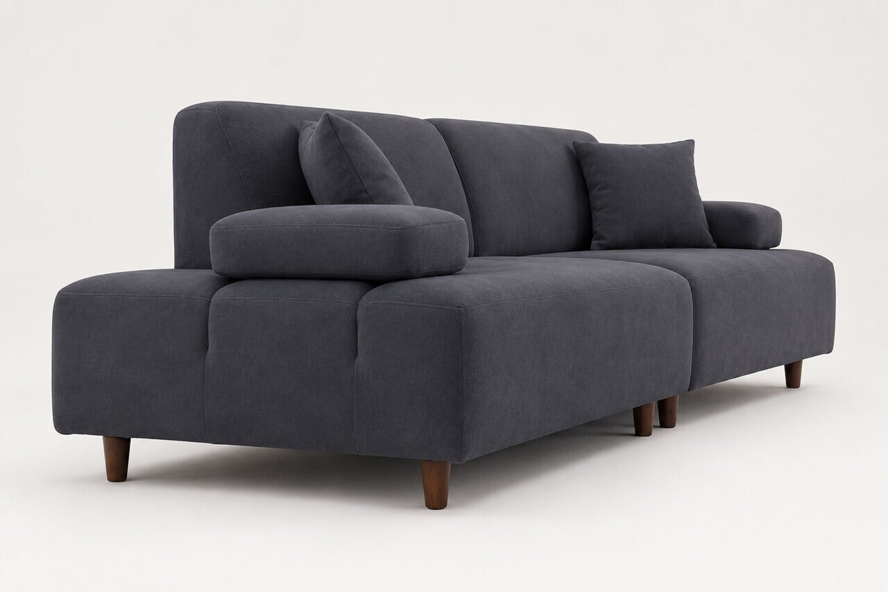 Canapea 3 locuri, Atelier del Sofa, 560ARE5351, Albastru petrol — imaginea 4