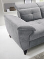 Coltar extensibil dreapta 5 locuri ELTAP, RT-04REL, Inferne, 297x210x107 cm, lemn/poliester, gri