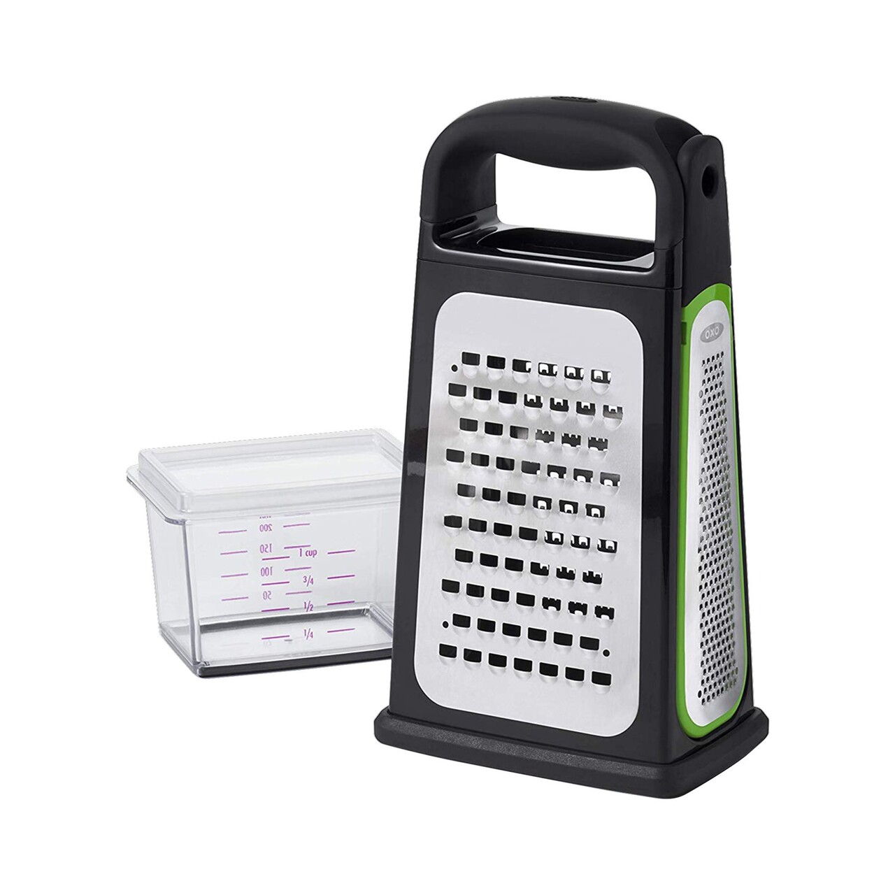 Razatoare multifunctionala, inox, cu recipient, "Good Grips" - OXO - imagine 3