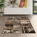 Covor Cratombus, Decorino, 80x150 cm, polipropilena, maro/gri