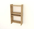 Corp biblioteca, Puqa Design, Pera, 52.4x90x22 cm, PAL, Maro