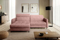 Coltar extensibil stanga 3 locuri ELTAP, LT-24TOU, Gomsi, 228x165x100 cm, lemn/poliester, roz