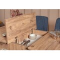 Set masă și scaune extensibile, Vella, Vina 1048, PAL, Pin Atlantic / Albastru închis