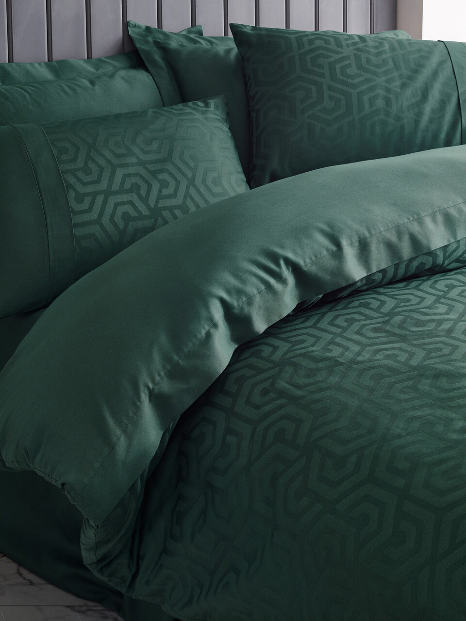 Lenjerie de pat dubla, L'essentiel Maison, Hexa, Verde - view 2