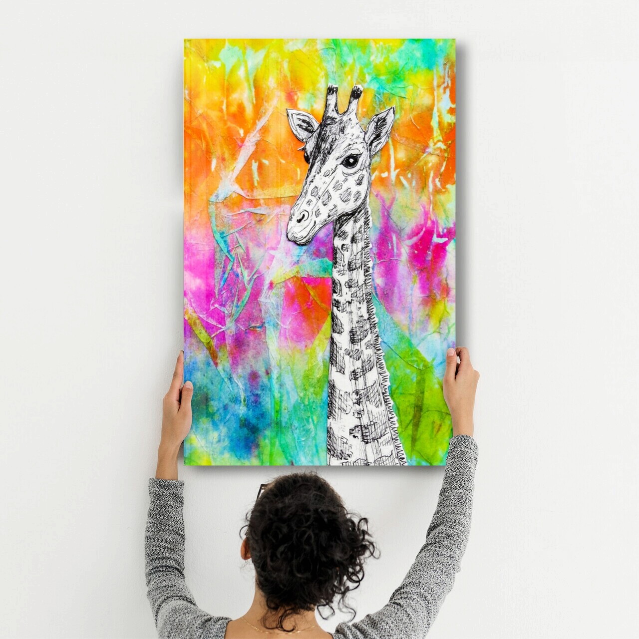 Tablou decorativ, OGLS-2098, Dimensiuni: 70 x 110 cm, Multicolor — imaginea 2