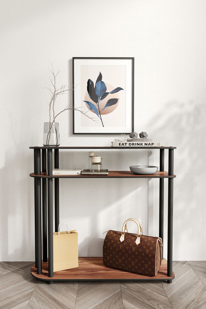 Dulap, Hanah Home, Caprio, 90x30x84 cm, MDF , Maro - view 2
