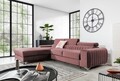 Coltar extensibil stanga 3 locuri ELTAP, LT-24VE, Grayson, 278x205x92 cm, lemn/poliester, roz