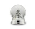 Glob de zapada, Hermann Bauer, Xmas Tree, 12 x 10 cm, polirasina, argintiu/alb
