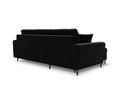 Coltar extensibil reversibil 4 locuri, Moghan, Micadoni Home, BL, 241x145x88 cm, catifea, negru