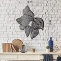 Decoratiune de perete, Goldfish, Dimensiune: 50 x 60 cm , Negru