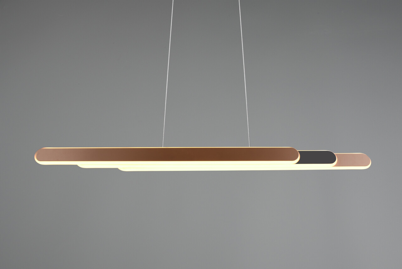 Lustra Helios, TRIO, 130x150 cm, 48W, 1x SMD, metal, maro - view 6
