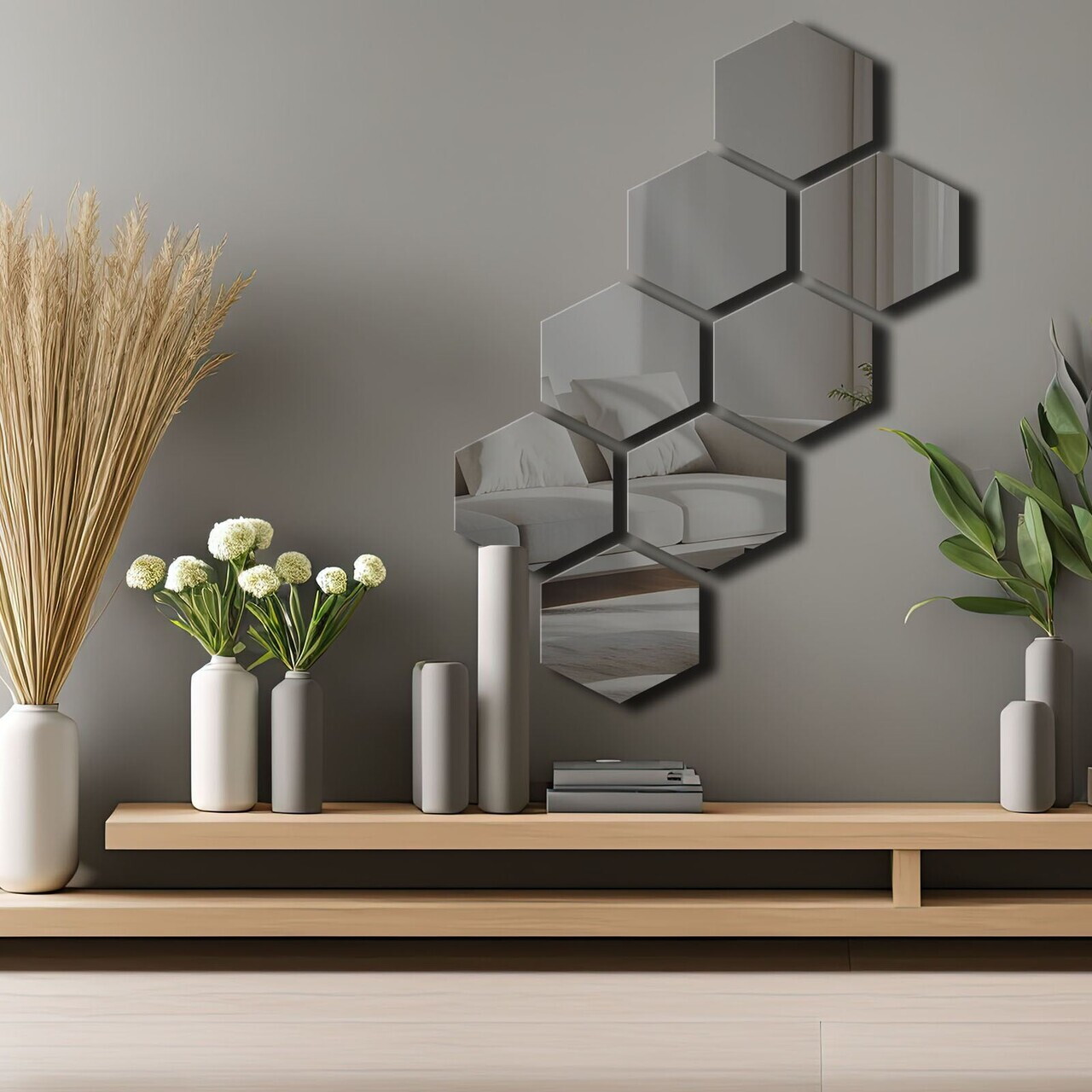 Oglinda decorativa, Ozgl525, Baza din 100% EVA (Grosime: 10 mm), Afumat — imaginea 2
