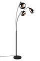 Lampadar Lumina, TRIO, 31x71x200 cm, 10W, 3x E14, metal, negru mat/argintiu