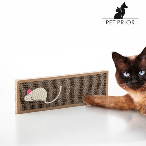 Bloc de ascutit gheare pentru pisici, 38 x 2 x 12 cm, carton ondulat