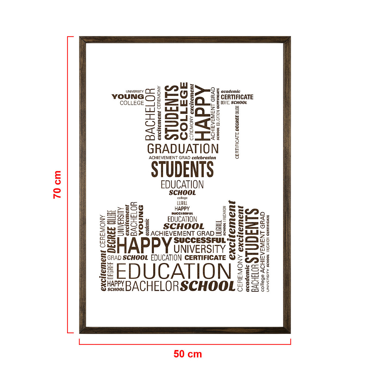 Tablou decorativ, TD069, Lemn, Desenat manual, Natural