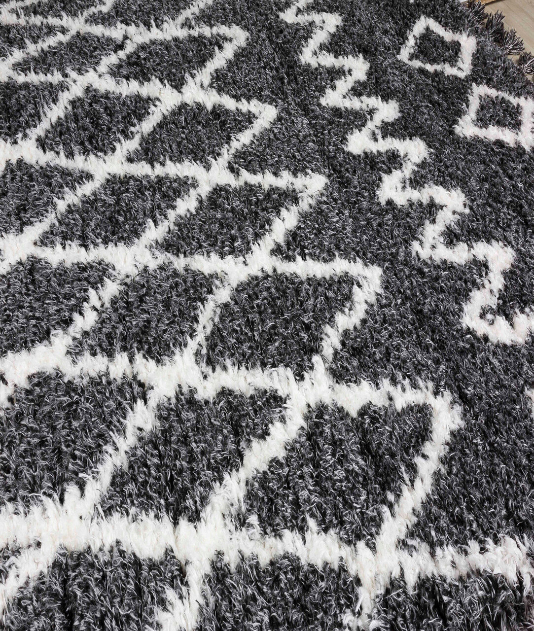 Covor, 0419A , 120x180 cm, Poliester, Antracit/Alb - 2 | YEO