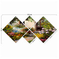 Set 4 tablouri decorative, 4MDF69246717, MDF, Imprimat UV, Multicolor
