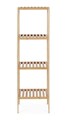 Etajera cu 4 rafturi Cayden, Bizzotto, 33x33x145.5 cm, bambus, natural