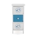Organizator pentru baie cu 3 sertare Nautical, Versa, 25x30x56 cm, lemn de paulownia