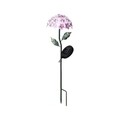 Lampa de gradina Flower Stake, Lumineo, 17x54 cm, 26 led-uri, roz