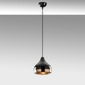 Lustra, Yildo - 6866, Opviq, 17 x 112 cm, 1 x E27, 40W, negru/cupru