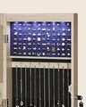 Cabinet pentru bijuterii cu oglinda si fixare usa/perete Songmics, 36.7 x 10 x 120 cm, PAL, maro