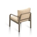 Set mobilier de gradina, Clara, Arya, Cadru: 100% ALIMINIUM, Cappucino / Crema