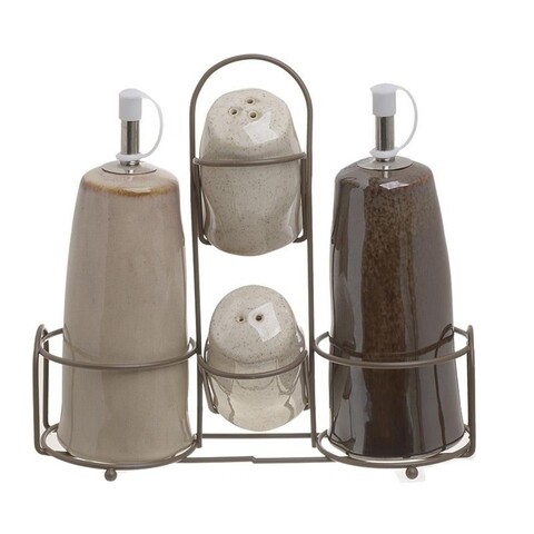 Set oliviera InArt, portelan, bej/maro