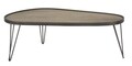 Masuta de cafea Raw, Mauro Ferretti, 113 x 61 x 40 cm, fier/MDF, negru/maro