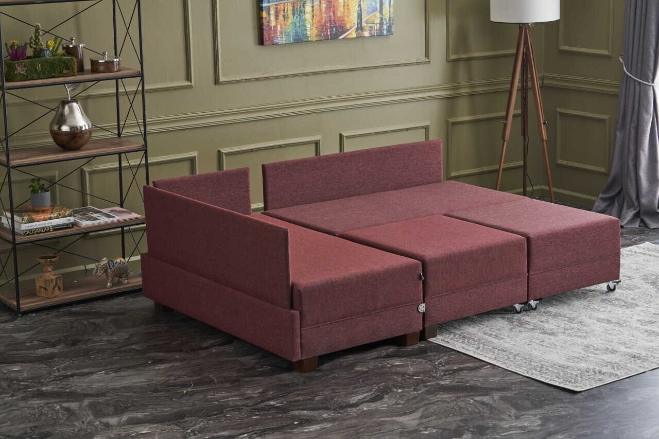 Coltar, Atelier del Sofa, 613LFS1160, Rosu claret — imaginea 3