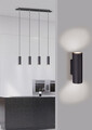 Aplica de perete Marley, TRIO, 6x8x18 cm, 35W, 2x GU10, metal, negru mat