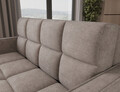 Canapea extensibila 3 locuri ELTAP, Deverio, 154x103x83 cm, lemn/poliester, bej inchis