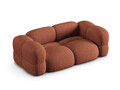 Canapea 3 locuri, Loretto, Cosmopolitan Design, 210x100x68 cm, tesatura structurata, corai