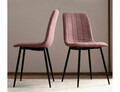 Scaun Alan Brego, Signal, 45x39x91 cm, textil/otel, mov deschis/negru