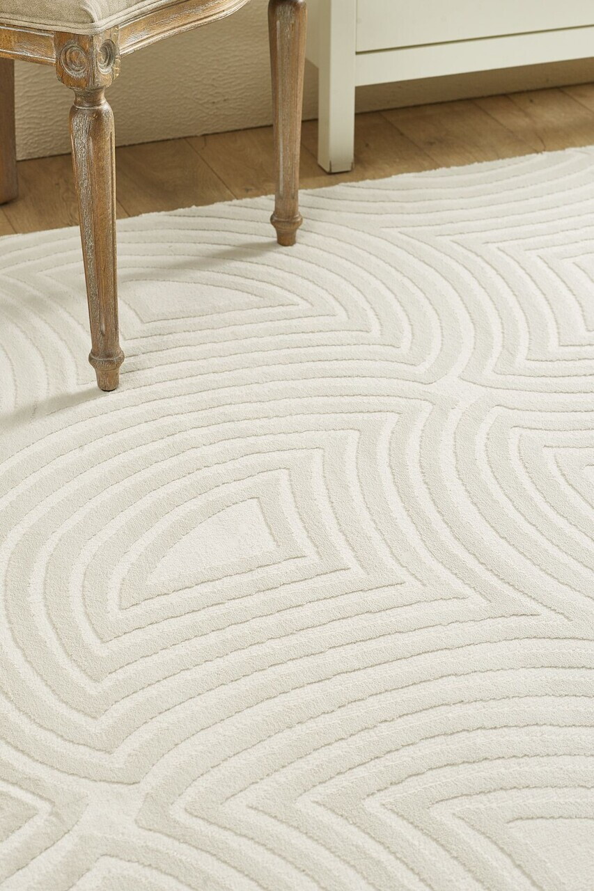Covor, Sahara 1113, 160x230 cm, 50% POLIPROPILENĂ/50% POLIESTER, Crem — imaginea 4